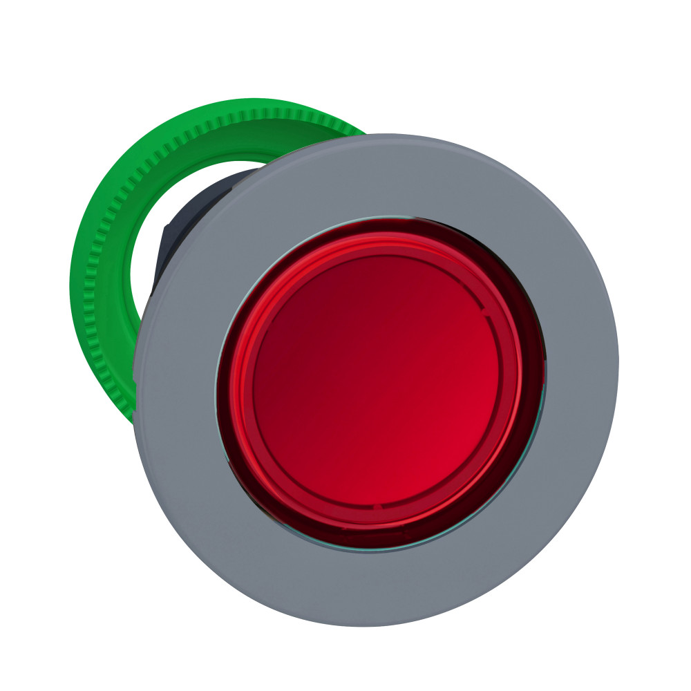 ГОЛОВКА КНОПКИ 22ММ КРАСНАЯ, С ПОДСВЕТКОЙ, ЗАДЕРЖКОЙ, ЗАПОДЛИЦО, ПЛАСТИК C0