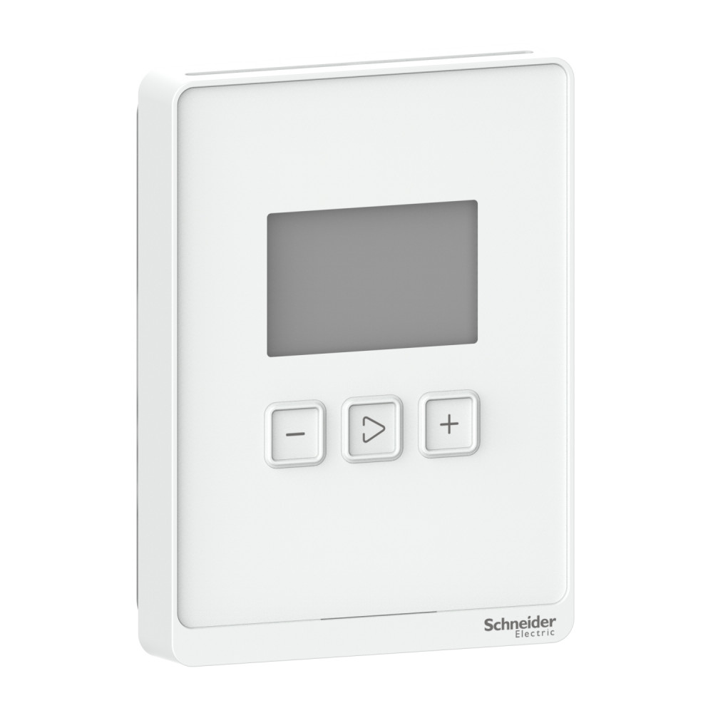 Датчик CO2 температуры помещения BACnet/Modbus ЖК глянц.бел 24В