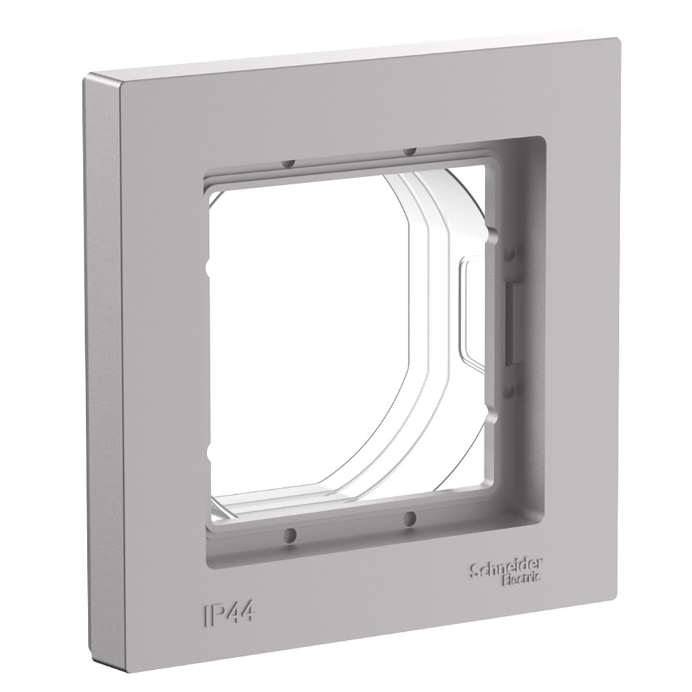 ATLASDESIGN AQUA 1-постовая РАМКА IP44, АЛЮМИНИЙ