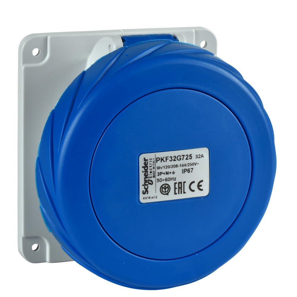 ПАНЕЛ РОЗ ВИНТ 16А 3P-N-E 200-250  IP67