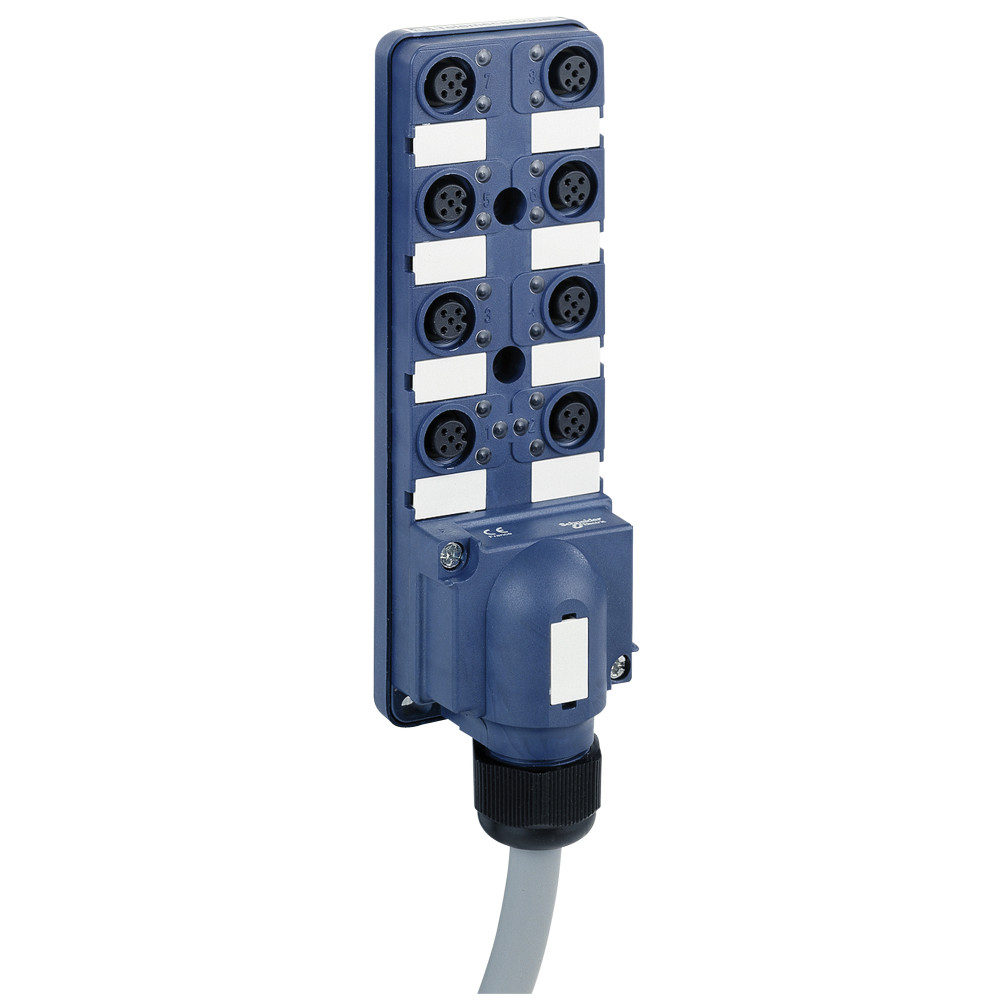 КЛЕММ БЛОК ПАССИВ IP67 8 КАНАЛ M12 С КАБ