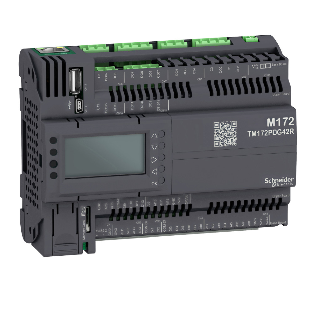 ПЛК М172, дисплей, 42 I/O, Eth, 2 MB