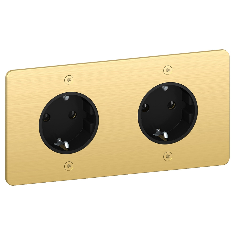 РОЗЕТКА 16Аx2 Schuko 2P+E