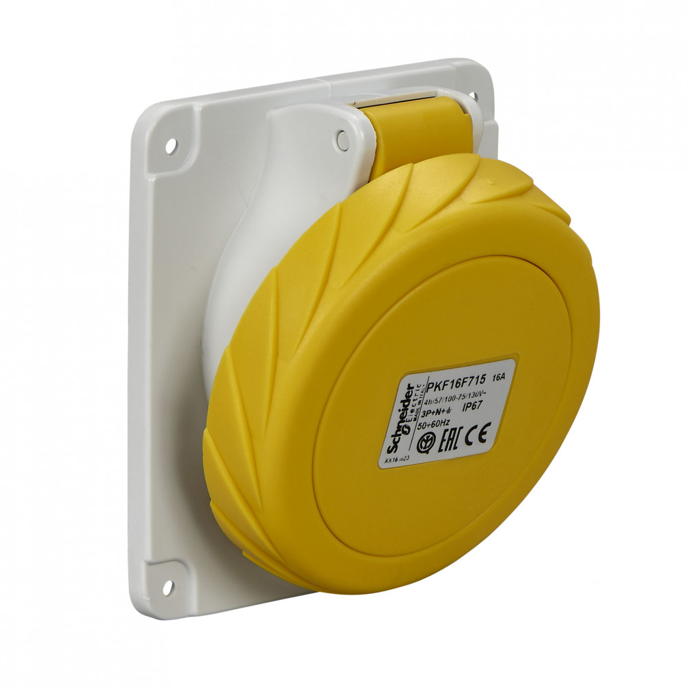 РОЗ ПАНЕЛ УГЛ ВИНТ 16A 3PNE 100-130 IP67