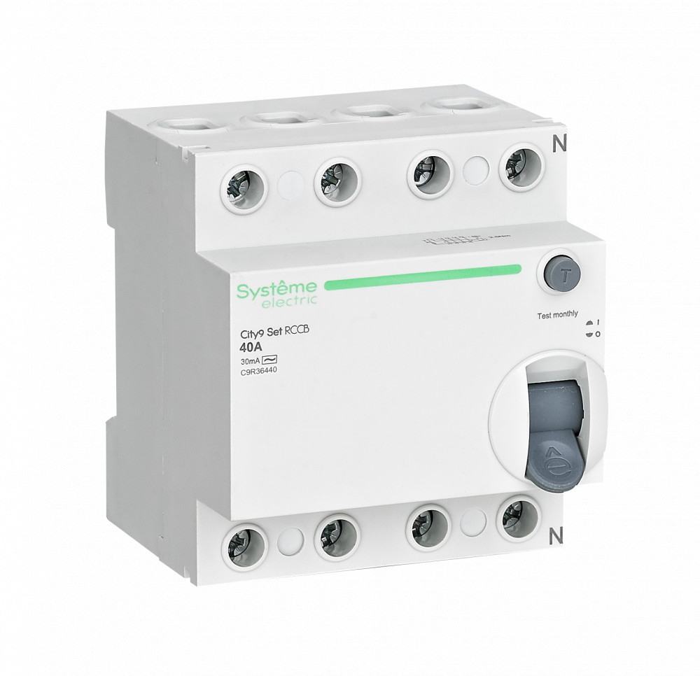 City9 Set ВДТ 40А 4P 30мА Тип-AC 400В