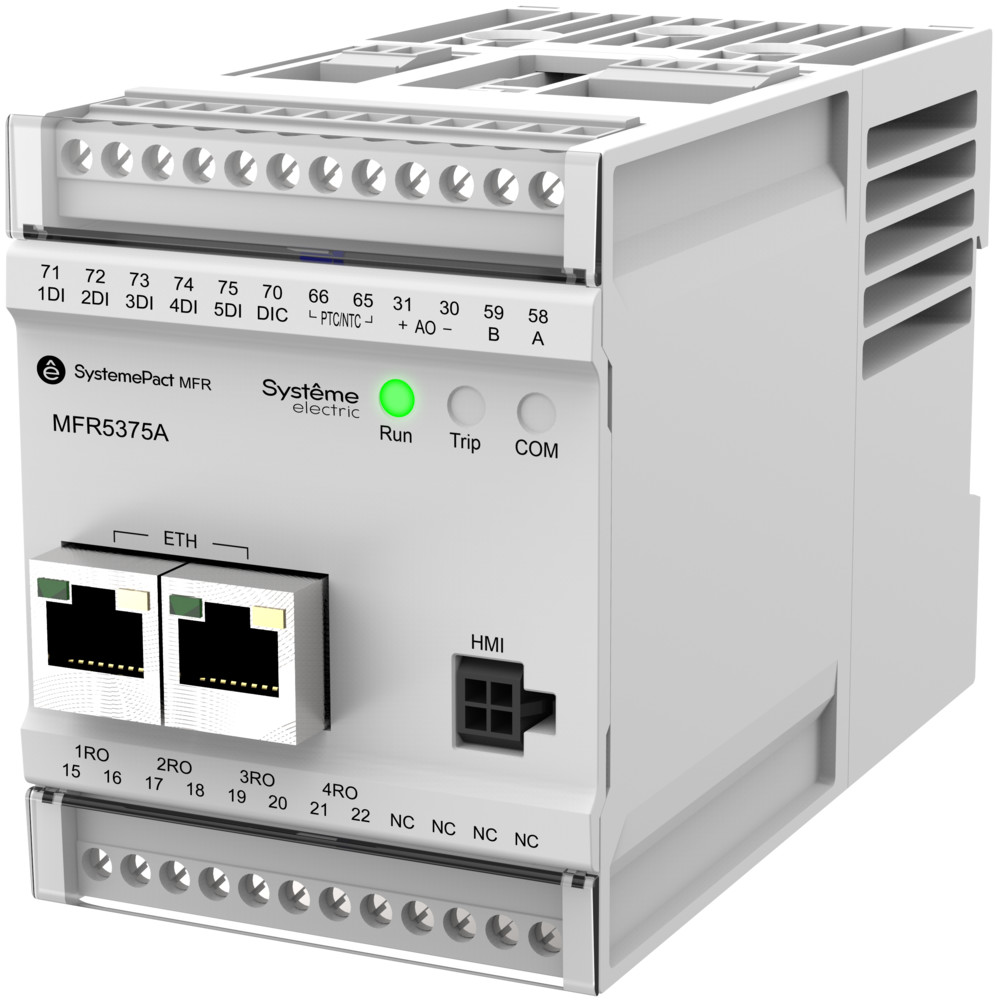 РЕЛЕ MFR530 MODBUS-RTU + MODBUS-TCP 5-25A ТТ Ø10.5ММ 80-270В AC/DC