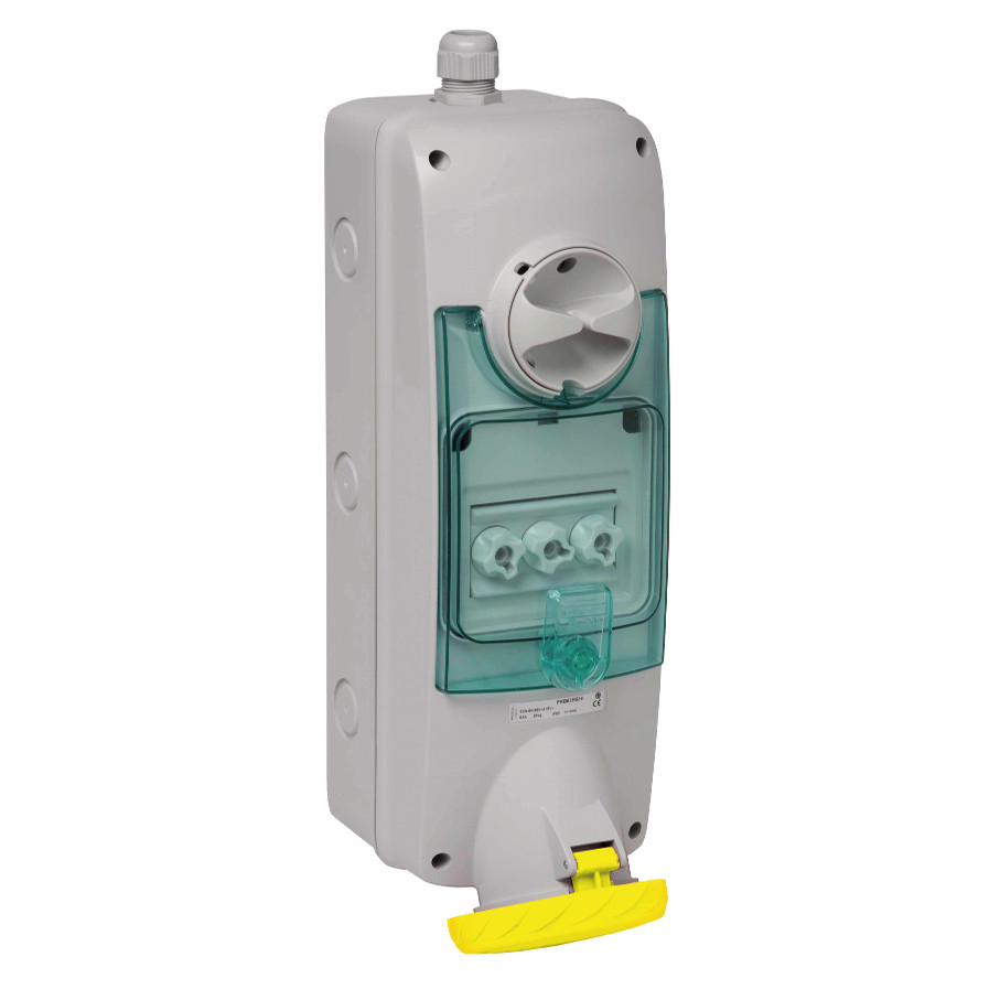 ПАНЕЛЬНАЯ РОЗЕТКА UNIKA DIN 63A 3PNE 100-130 IP 65