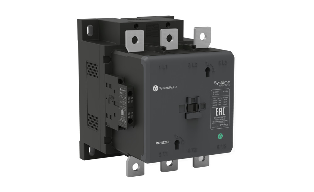 КОНТАКТОР MC1G 3P 330A 2НО+2НЗ AC/DC 100-250V 50/60ГЦ