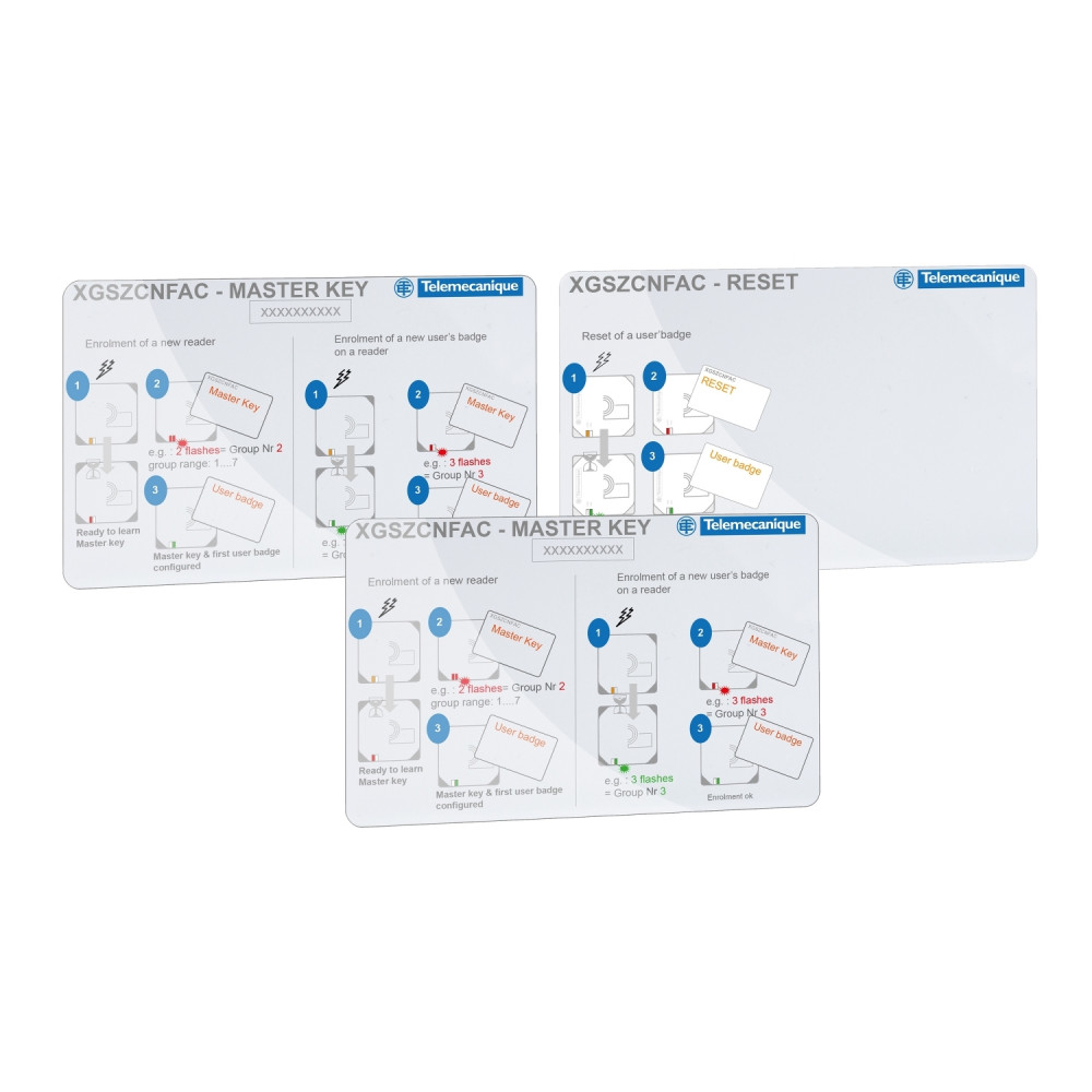 Комплект бейджей для настройки RFID системы XGSZCNFAC