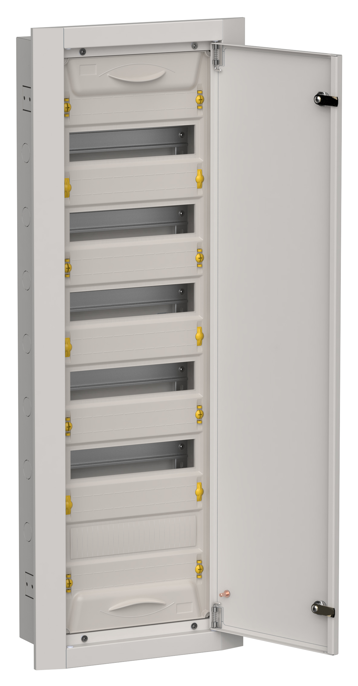 TITAN 5 Корпус металлический ЩРв-72 (1х72) 1005х365х130мм IP31 серый (одна дверь) IEK