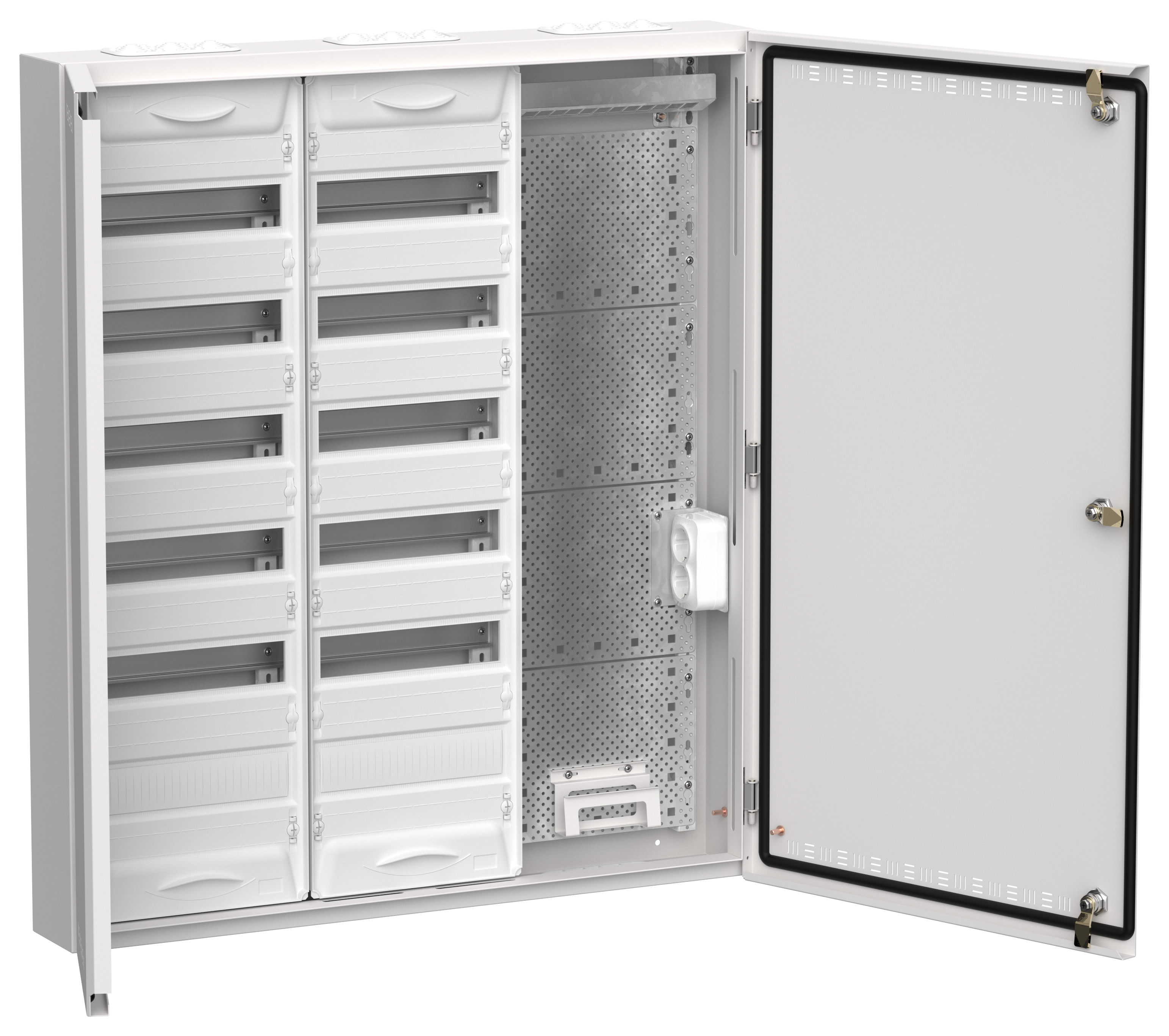 TITAN 5 Корпус комбинированный ЩРн-144 (3х72) 960х830х140мм IP30 белый IEK