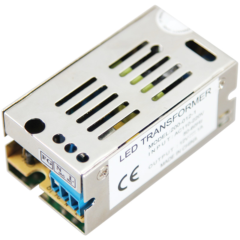 Источник питания 110-250 V AC/12 V DC 1 A 12 W с разъемами под винт, без влагозащиты (IP20)