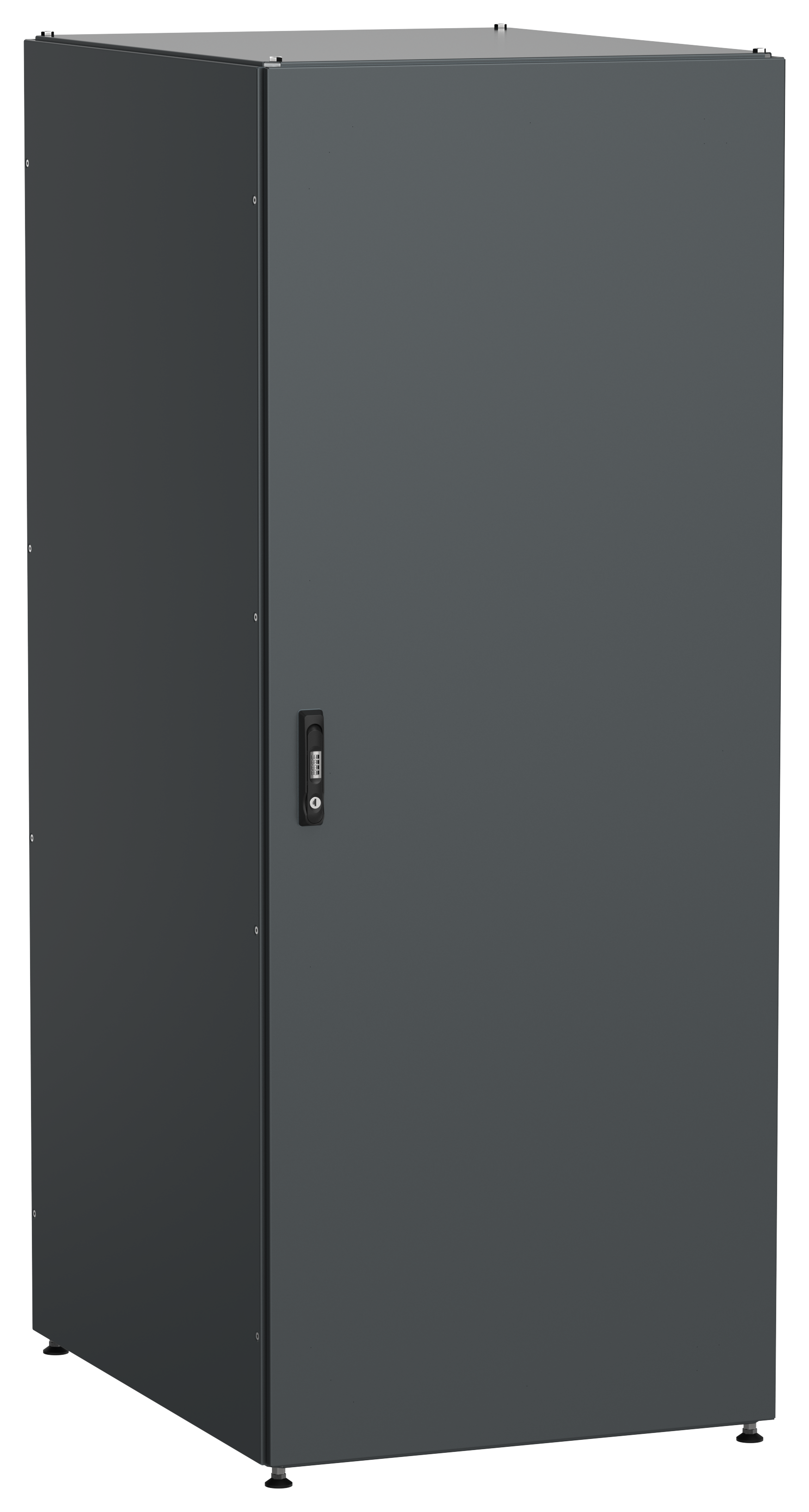 ITK Шкаф серверный 19" 42U 800х1000мм одностворчатые глухие двери IP54 черный РФ