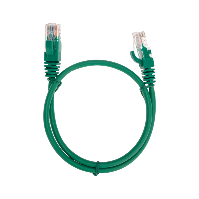 Шнур коммутационный патч-корд U/UTP, CAT 5e, RJ45-RJ45, 26AWG, LSZH, зеленый, 0,5м REXANT