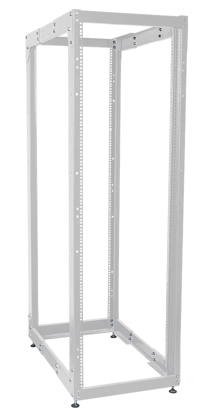 ITK Стойка открытая монтажная двухрамная LINEA F 33U 600x800мм с регулируемой глубиной серая