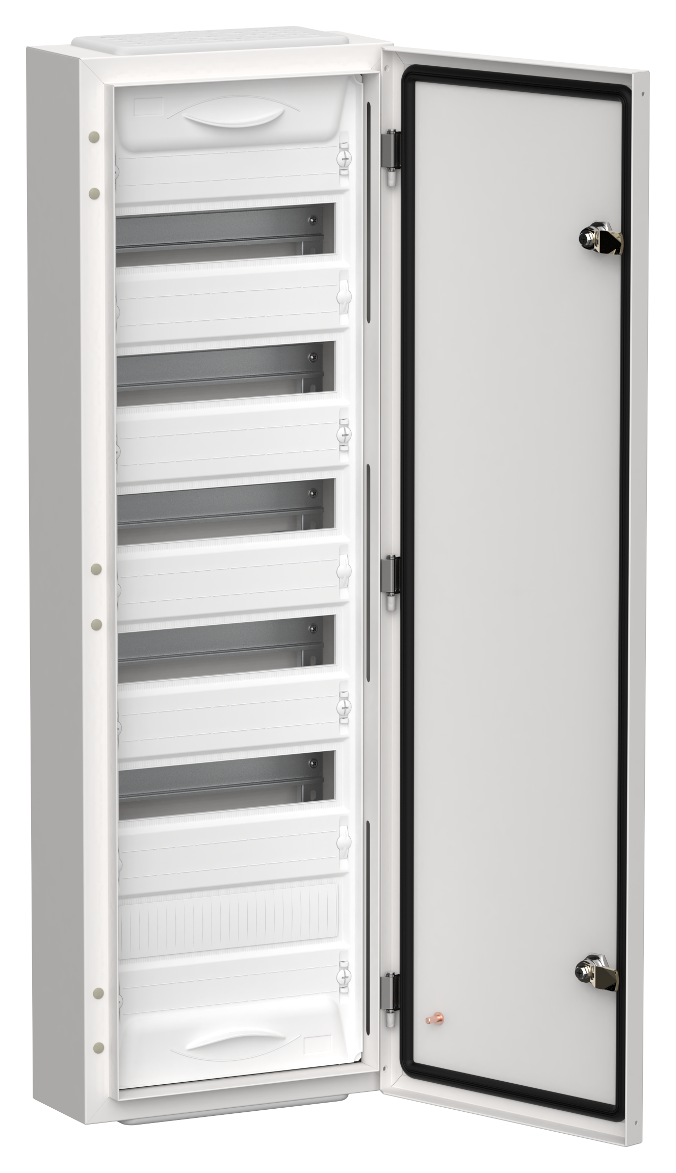 TITAN 5 Корпус металлический ЩРн-72 (1х72) 960х310х140мм IP54 белый (одна дверь) IEK