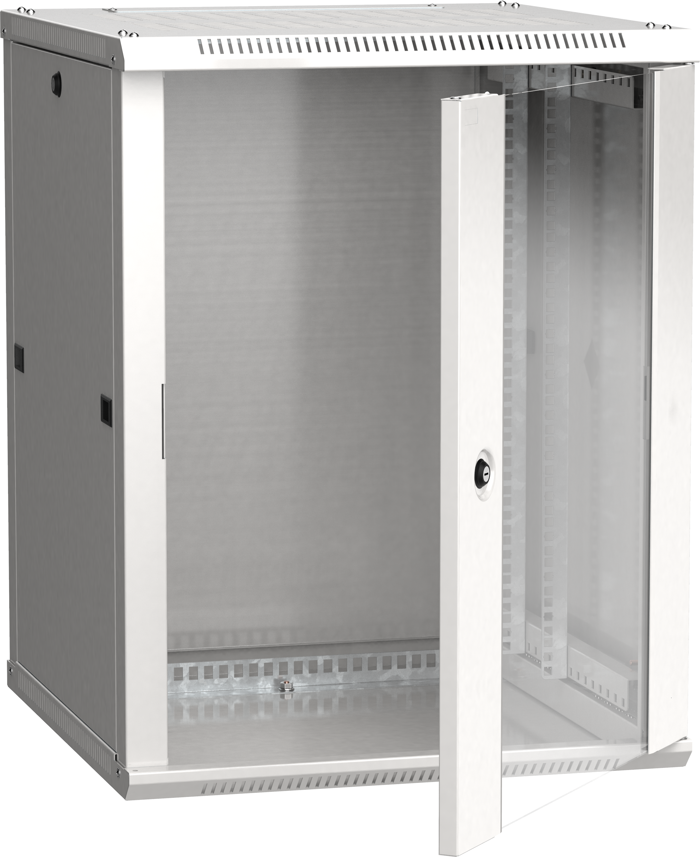 ITK Шкаф LINEA W 15U 600х600мм дверь стекло серый RAL7035