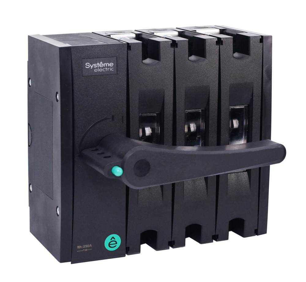 ВЫКЛ-РАЗЪЕДИНИТЕЛЬ SYSTEMEPACT SD250 3P 200A РУКОЯТКА СЛЕВА ФРОНТ_РУКОЯТКА ЗАКАЗЫВАЕТСЯ ОТДЕЛЬНО