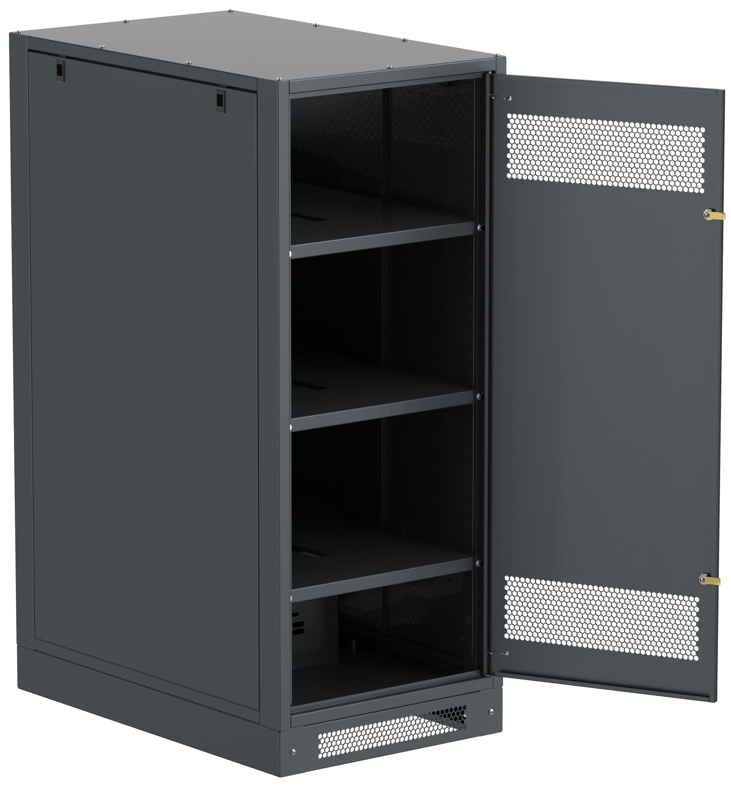 ITK LINEA B Шкаф аккумуляторный (пустой) 1450х600х950мм металлическая дверь черный