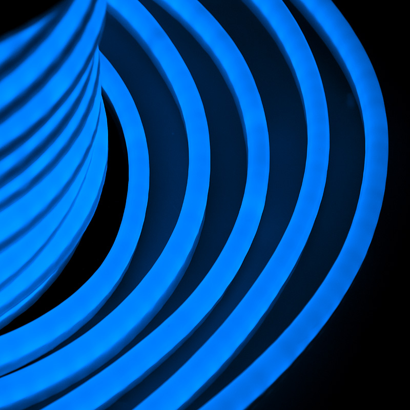 Гибкий неон DIP 12x26мм односторонний 80 LED/м СИНИЙ оболочка синяя бухта 50м (5 комплектов подключения) NEON-NIGHT