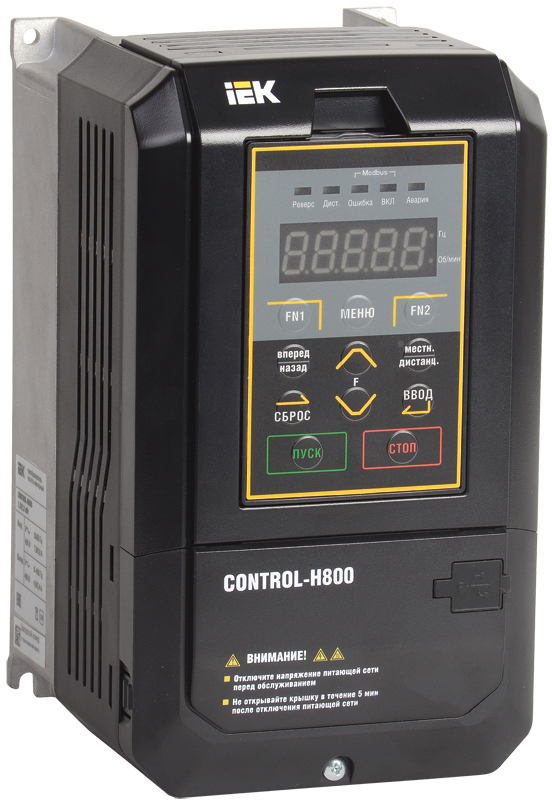 Преобразователь частоты CONTROL-H800 380В 3Ф 3,7-5,5кВт IEK 