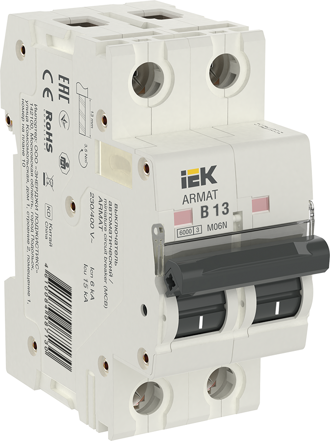 ARMAT Автоматический выключатель M06N 2P B 13А IEK