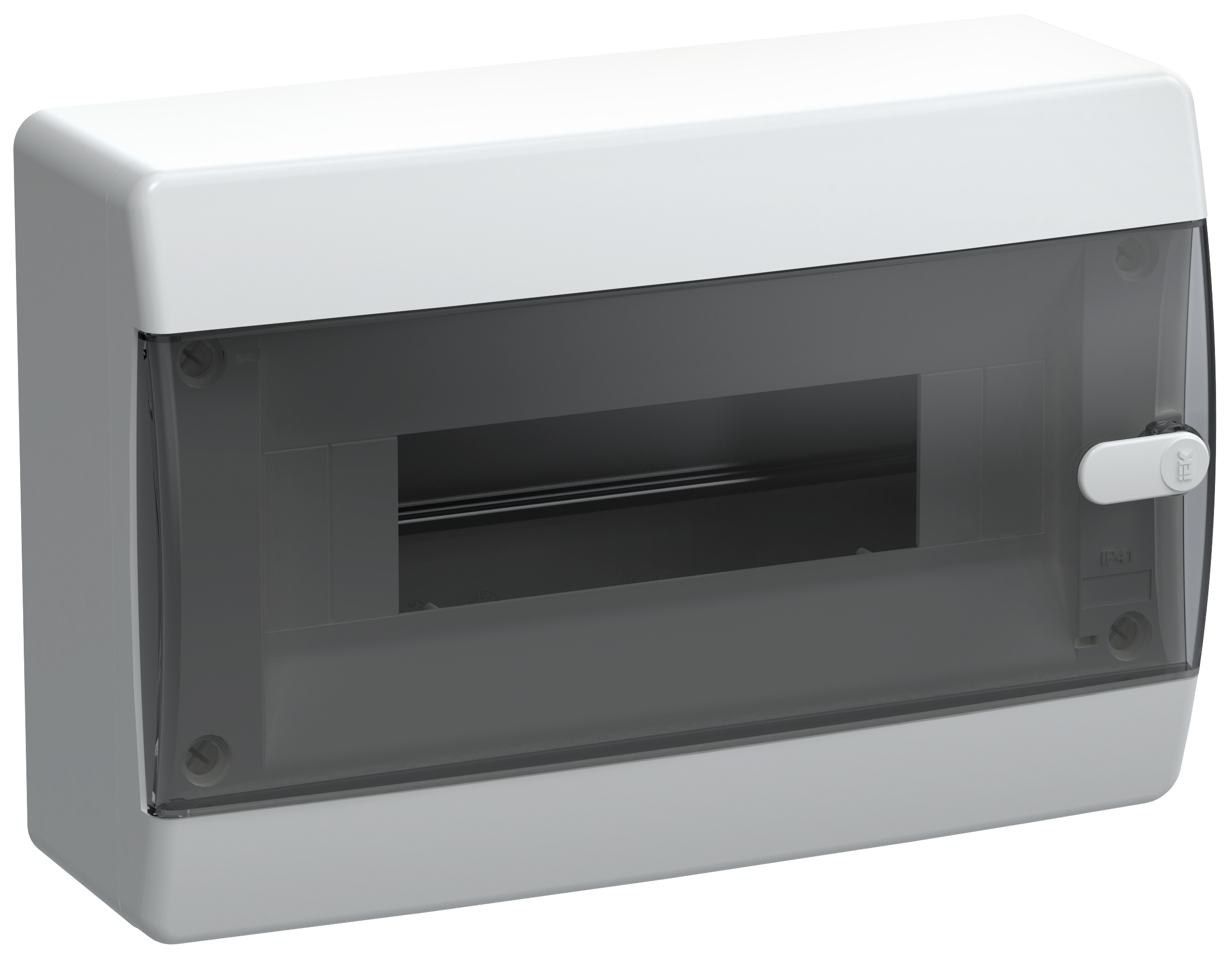 UNION Compact Корпус пластиковый ЩРН-П-12 IP41 черная прозрачная дверь IEK