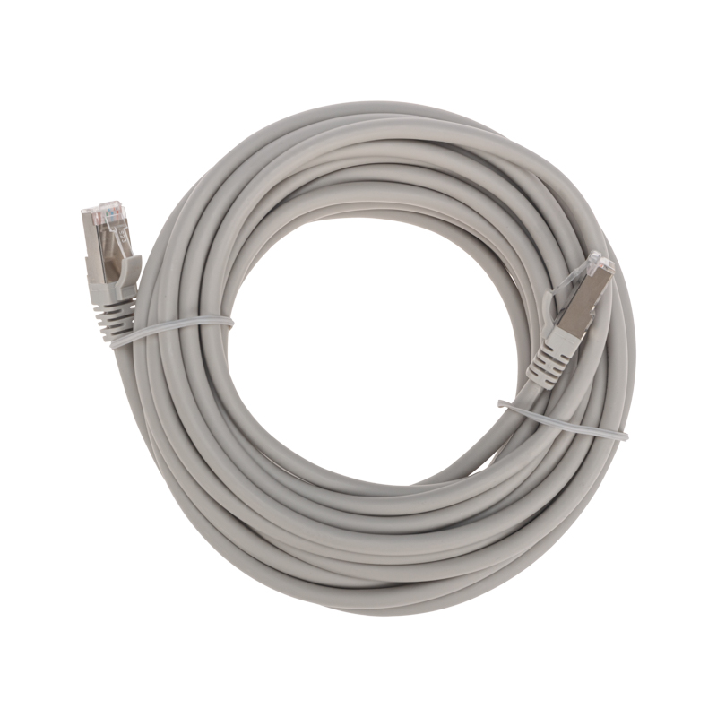 Шнур коммутационный патч-корд S/FTP, CAT 6A (10G), RJ45-RJ45, 28AWG, LSZH, серый, 7м REXANT