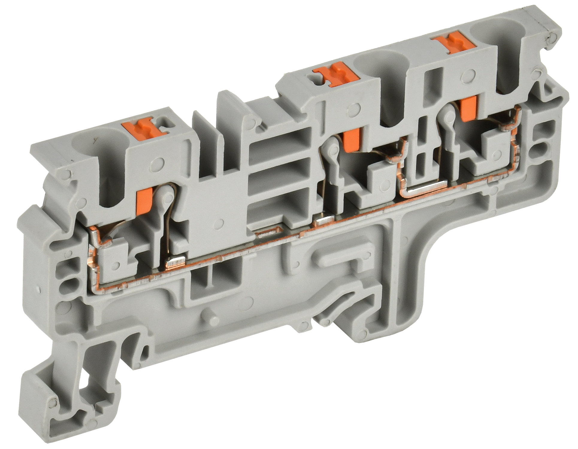 ARMAFIX Клемма пружин. Push-in CP-MC 3 вывода 4мм2 серая IEK