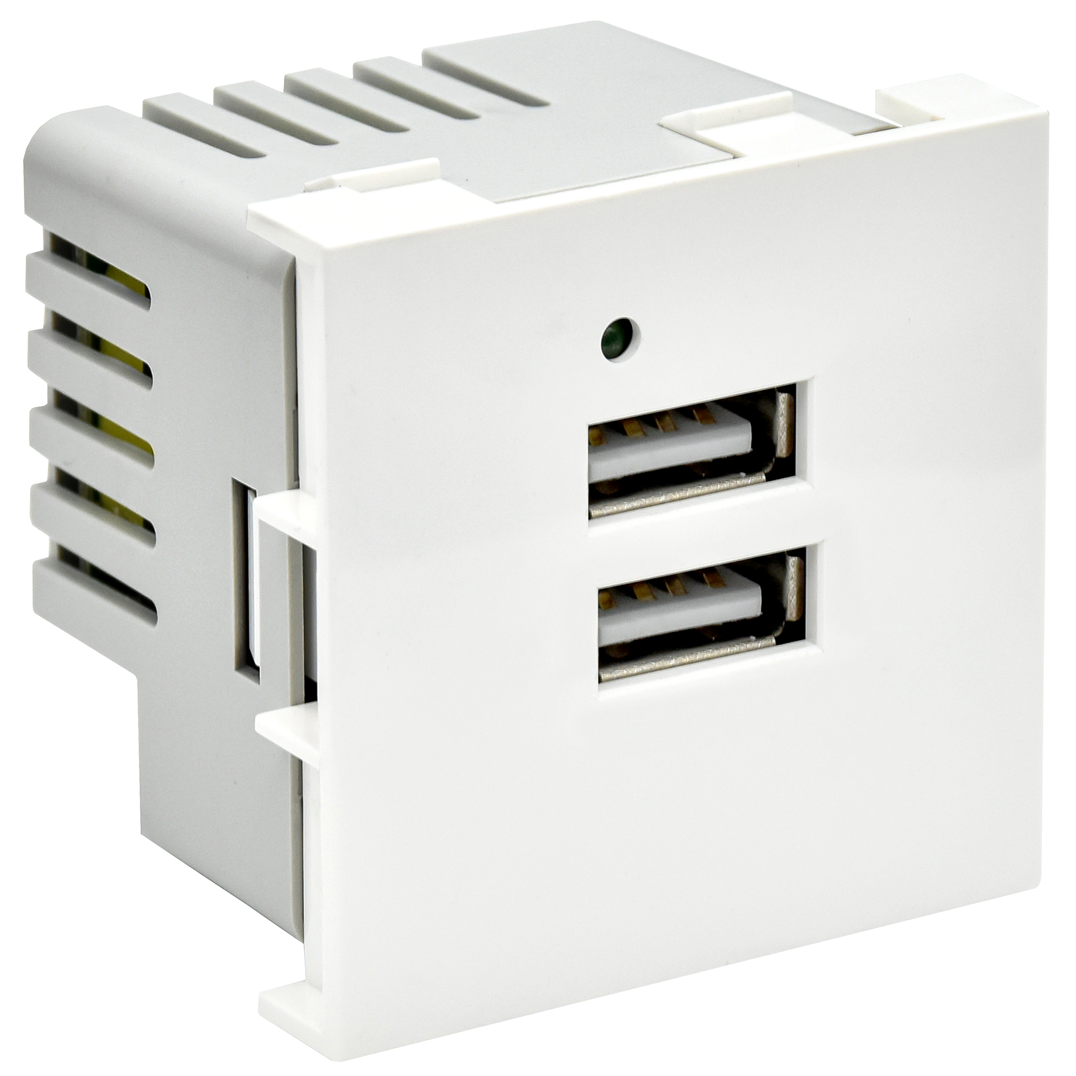 PRIMER РКЮ-23-40-П Розетка USB A+A 5В 4,2А (2 модуля) белая IEK