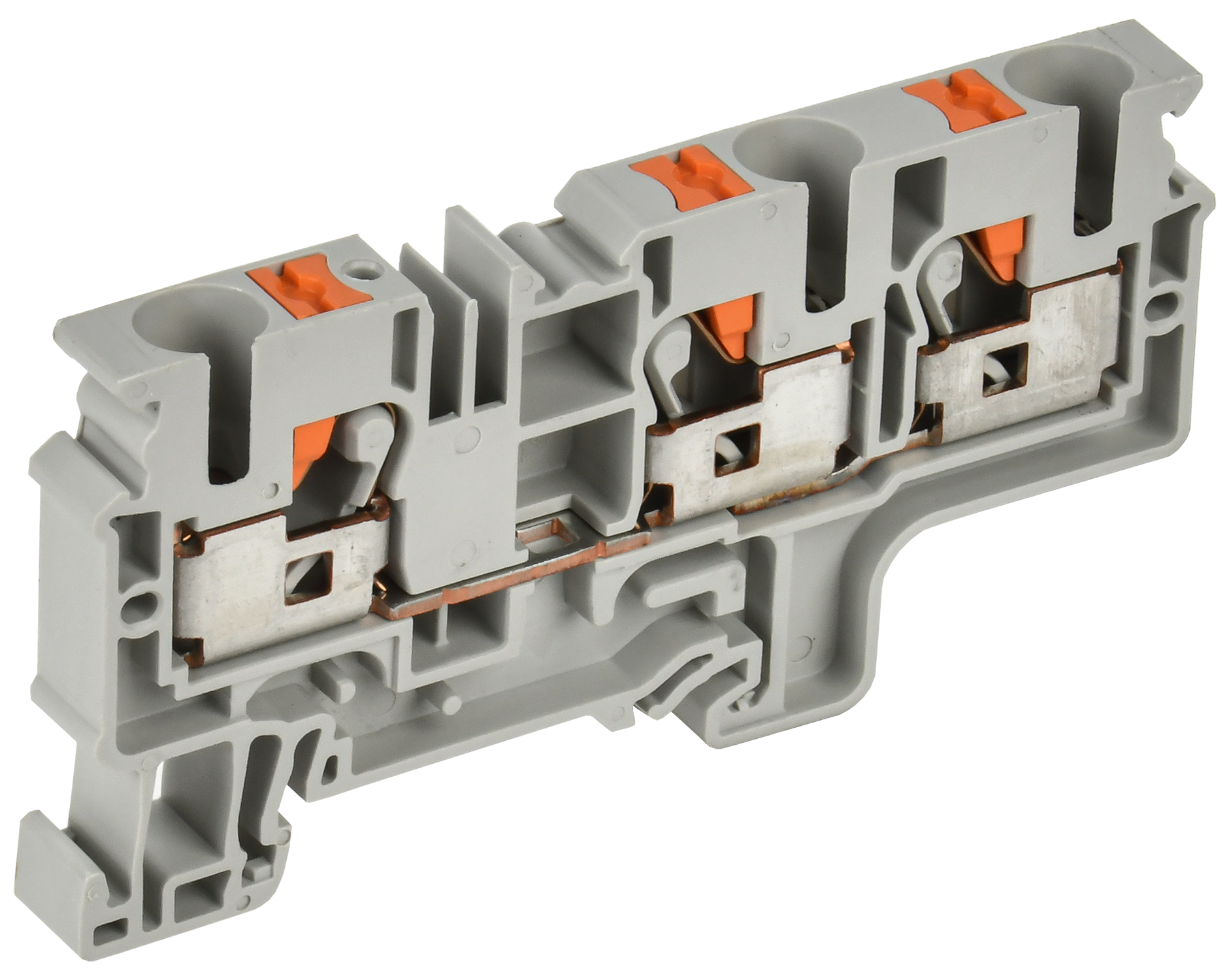 ARMAFIX Клемма пружин. Push-in CP-MC 3 вывода 10мм2 серая IEK