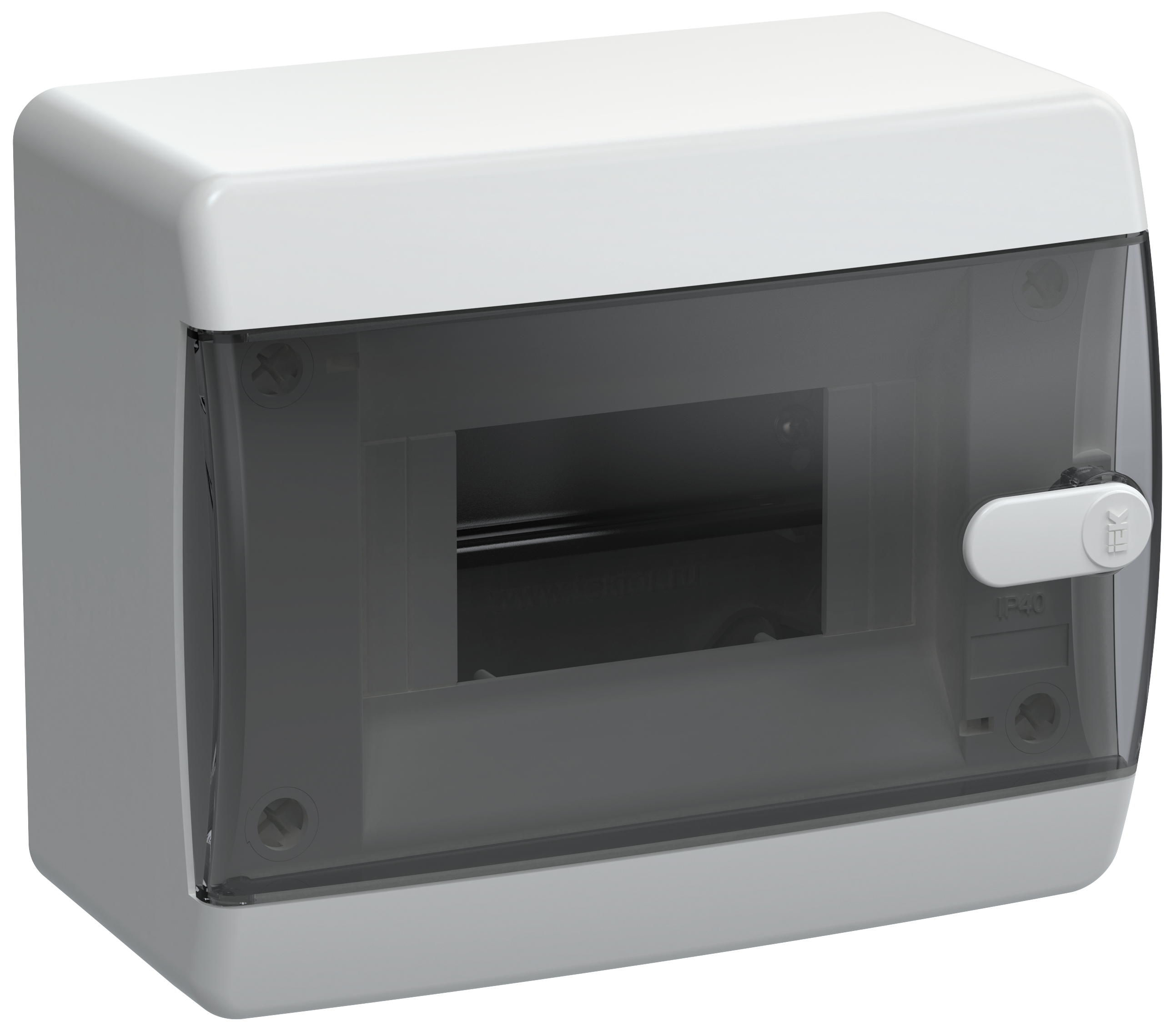 UNION Compact Корпус пластиковый ЩРН-П-6 IP41 черная прозрачная дверь IEK