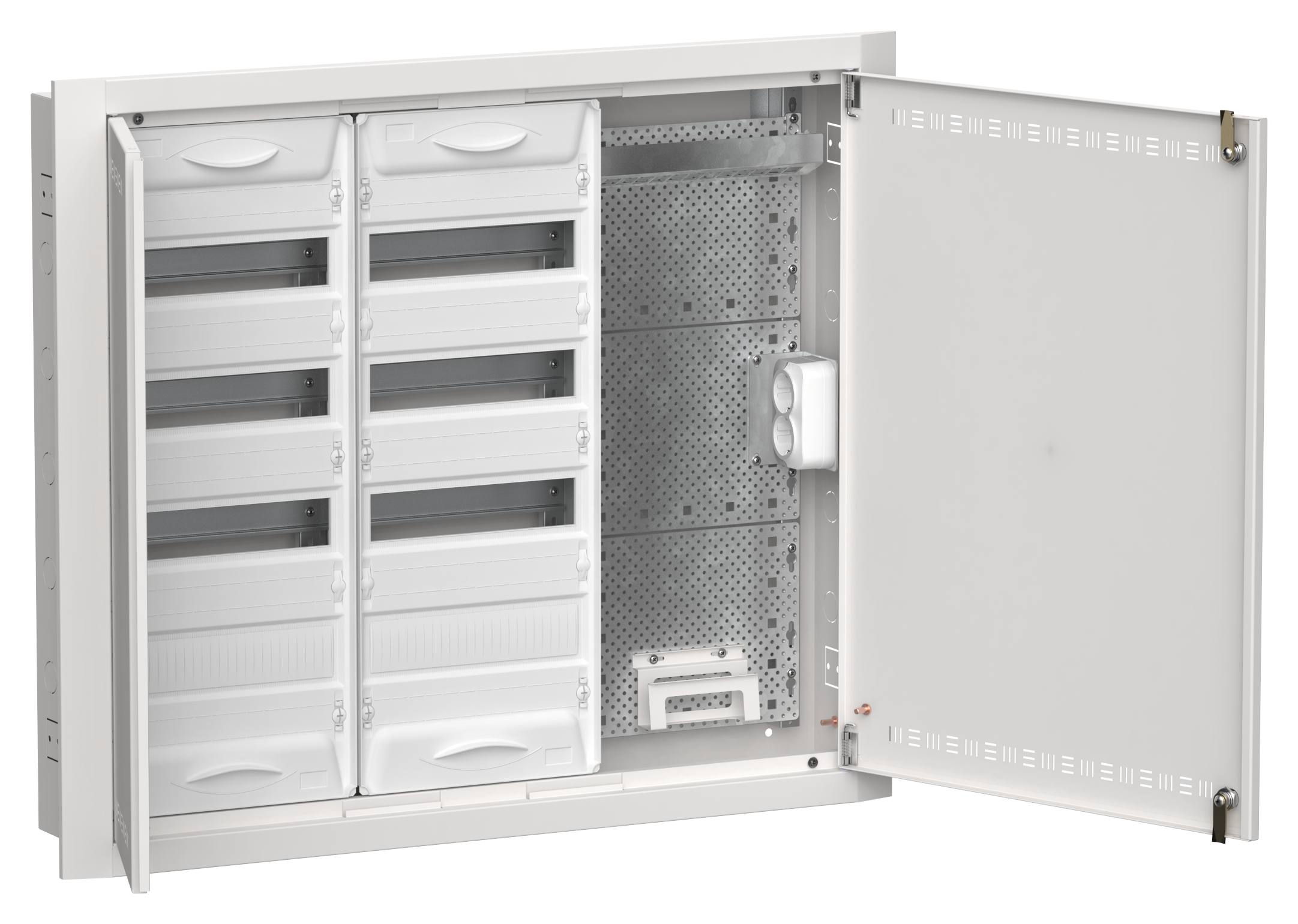 TITAN 5 Корпус комбинированный ЩРв-96 (3х48) 755х885х130мм IP30 белый IEK
