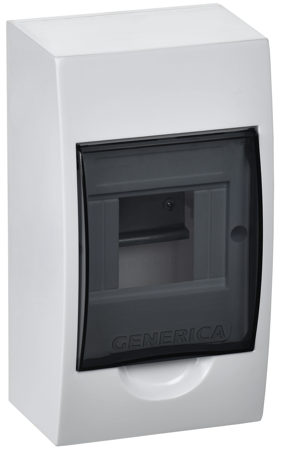 Корпус пластиковый ЩРН-П-4 черная прозрачная дверь IP41 GENERICA