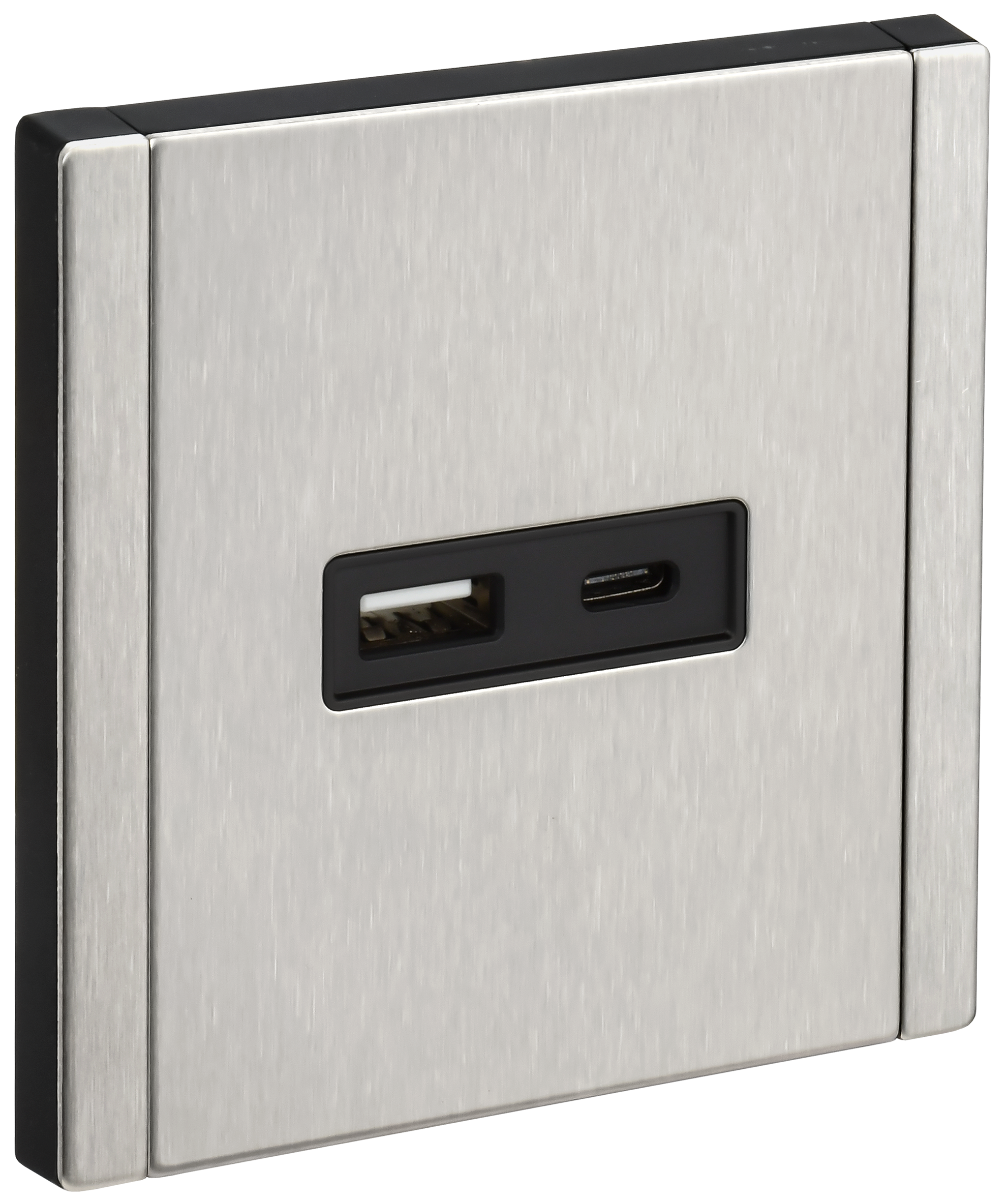 FORTE&PIANO Розетка USB A+C 3,1А FP750M металл никель IEK