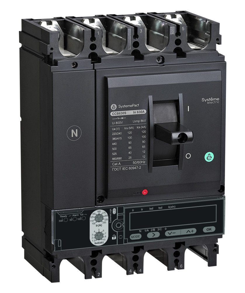 АВТ.ВЫКЛ SYSTEMEPACT CCB400 36KA 4P4D S5.3E 400A РЫЧАГ