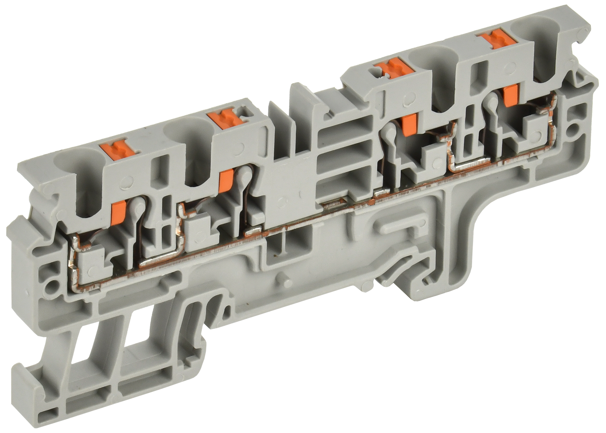 ARMAFIX Клемма пружин. Push-in CP-MC 4 вывода 4мм2 серая IEK