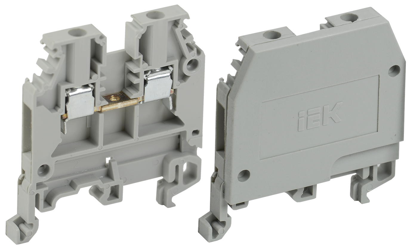 Зажим наборный ЗНИ-2,5мм2 (JXB24А) серый IEK