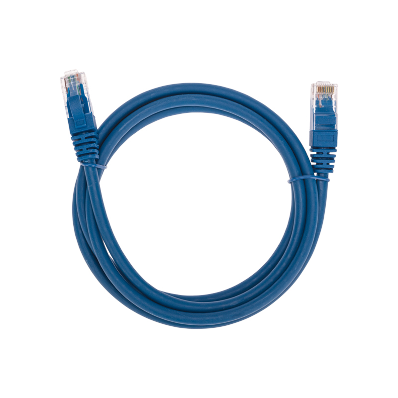 Шнур коммутационный патч-корд U/UTP, CAT 6, RJ45-RJ45, 26AWG, LSZH, синий, 1,5м REXANT