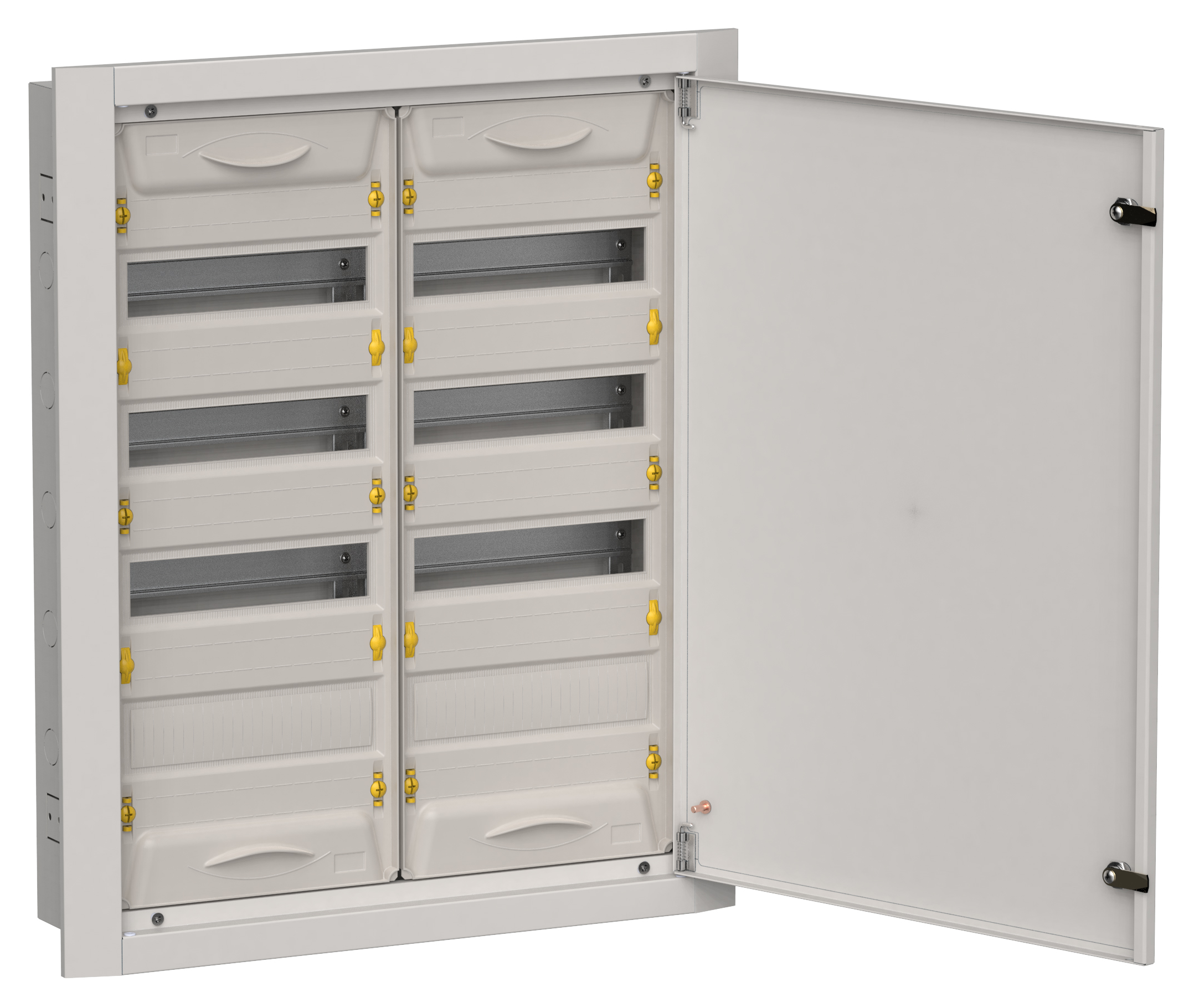 TITAN 5 Корпус металлический ЩРв-96 (2х48) 755х625х130мм IP31 серый (одна дверь) IEK