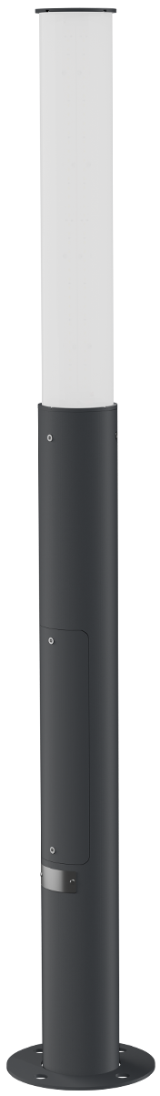 Светильник L-park PILLAR 0,8/20/С/840/03/PKII-71/220AC IP66 RAL9005 Муар LEDEL