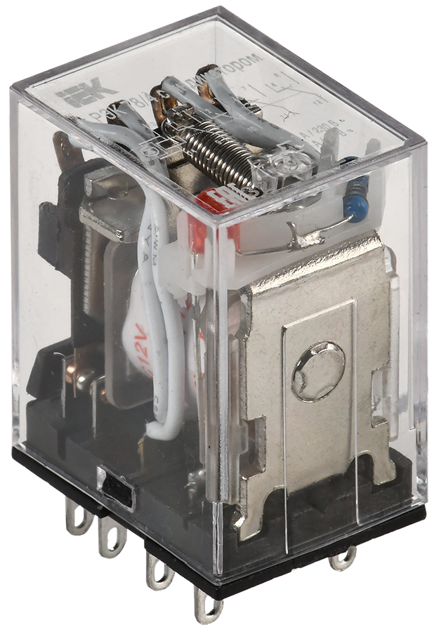 Реле РЭК78/4 с индикацией 3А 12В DC IEK