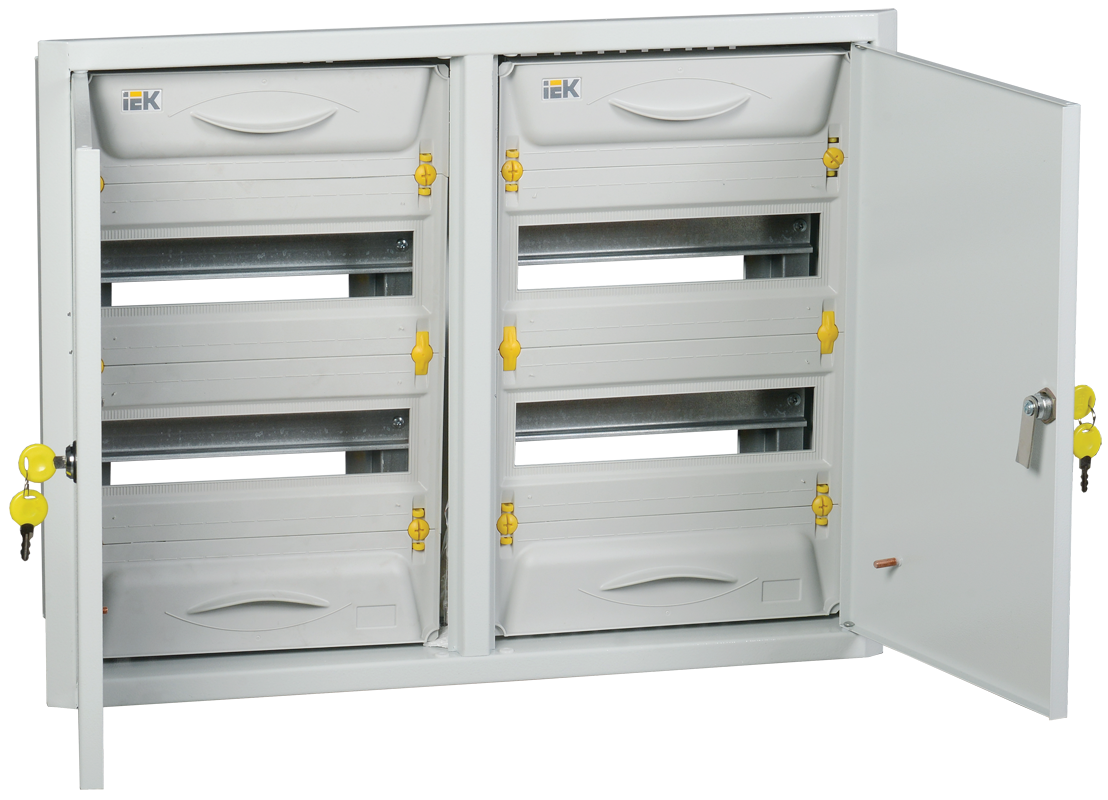 UNIVERSAL Корпус металлический ЩРв-2х24зк-1 36 IP31 c кожухом (артикул замены TI5-50-V-2X024-31-7035) IEK