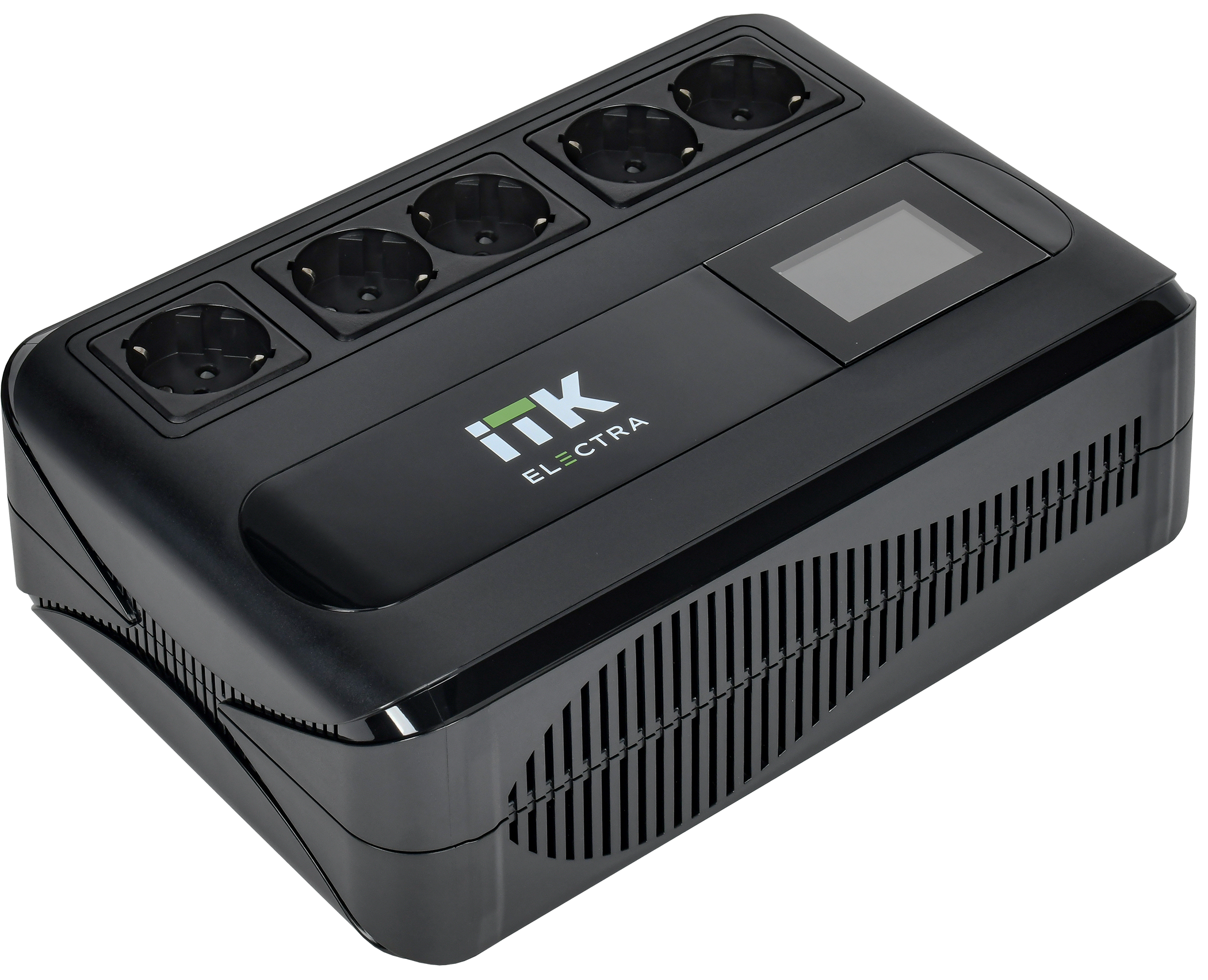 ITK ELECTRA LT5 ИБП однофазный линейно-интерактивный 600ВА/360Вт 5хSchuko LCD дисплей АКБ 1х7AH USB+USB Charge RJ45/11