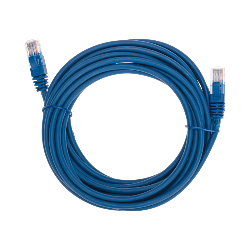 Шнур коммутационный патч-корд U/UTP, CAT 5e, RJ45-RJ45, 26AWG, LSZH, синий, 5м REXANT