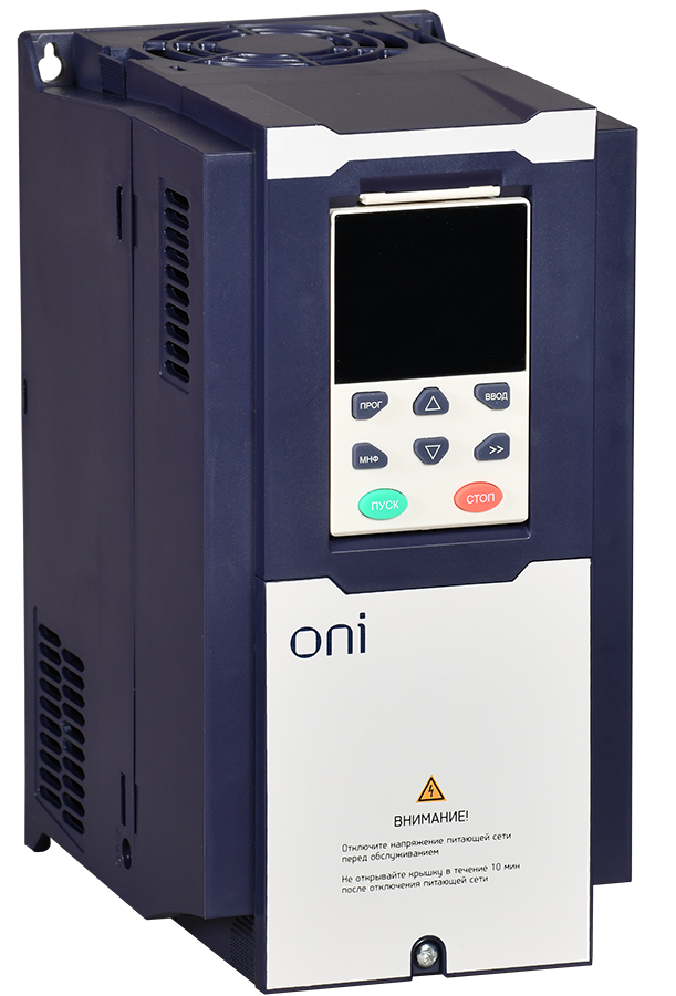 Преобразователь частоты K750 380В 3Ф 5,5-7,5кВт 13-17А со встроенным тормозом ONI