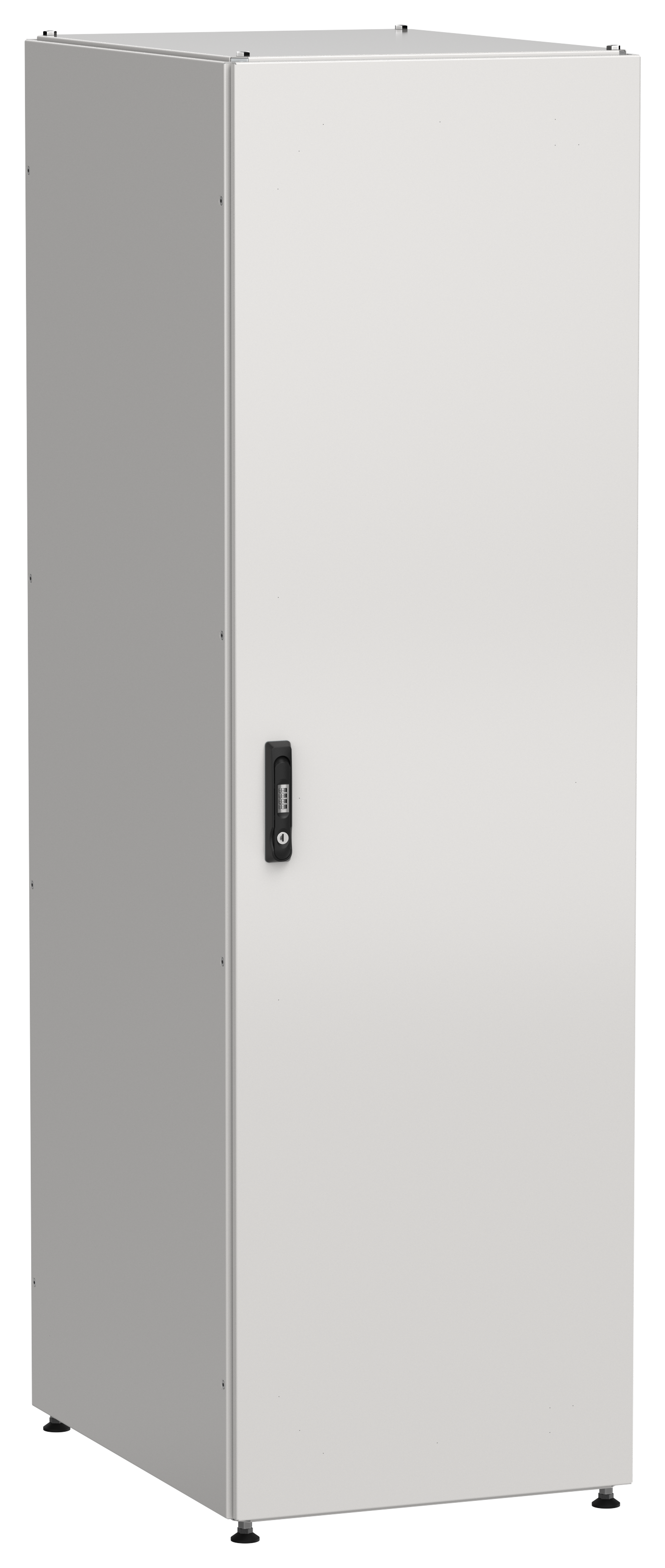 ITK Шкаф серверный 19" 42U 600х800мм одностворчатые глухие двери IP54 серый РФ