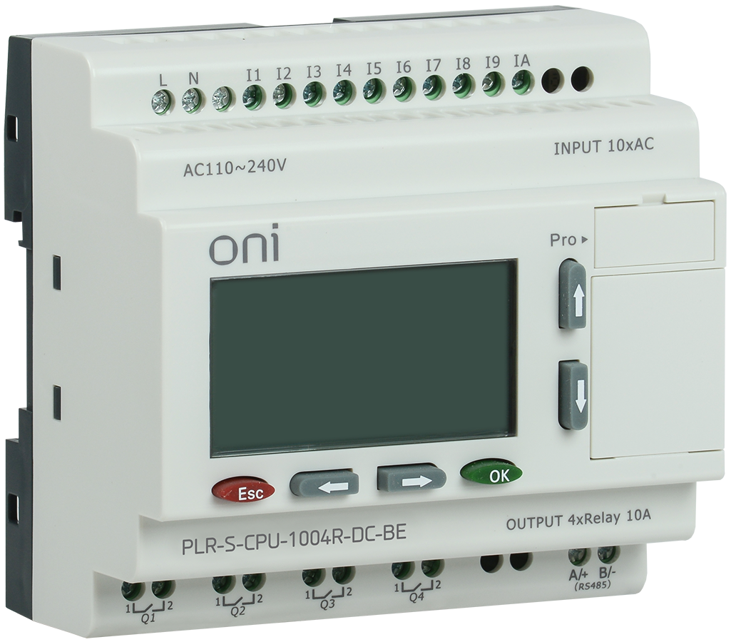 Логическое реле PLR-S. CPU1004(R) 24В DC с экраном ONI