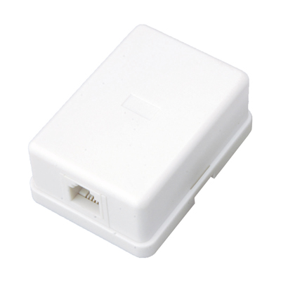 Розетка телефонная внешняя, 1 порт UTP RJ-14 (6P4C), CAT 3 REXANT
