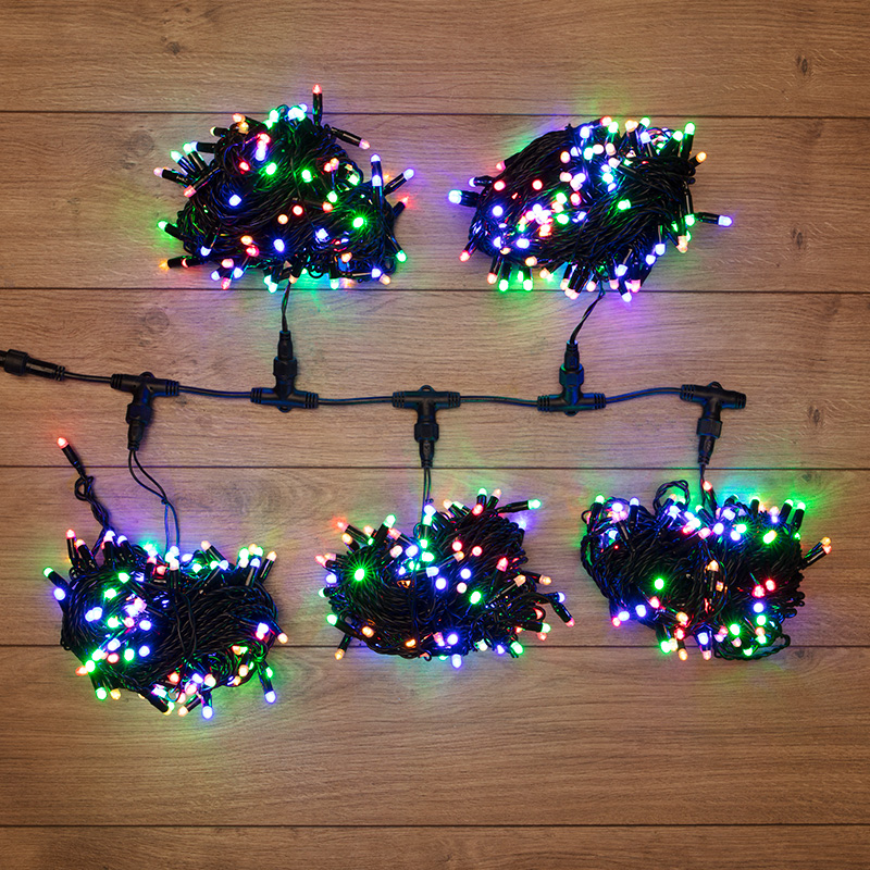 Гирлянда LED ClipLight 24V, 5 нитей по 20 метров, цвет диодов Мульти